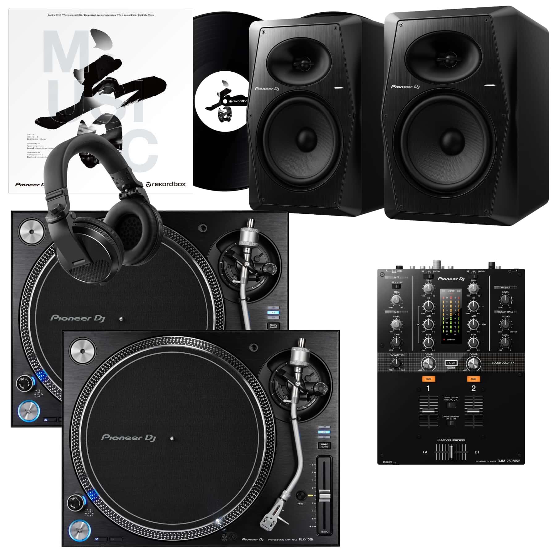 Pioneer DJ PLX-1000 & DJM-250MK2 VM80 Bundle