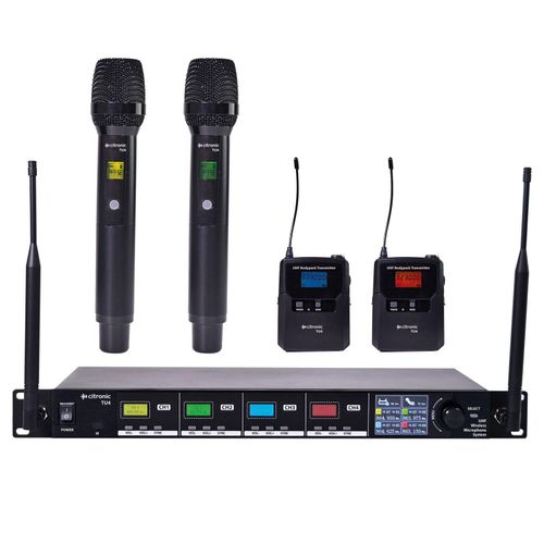 Citronic TU4 Quad Combi Radio Microphone System