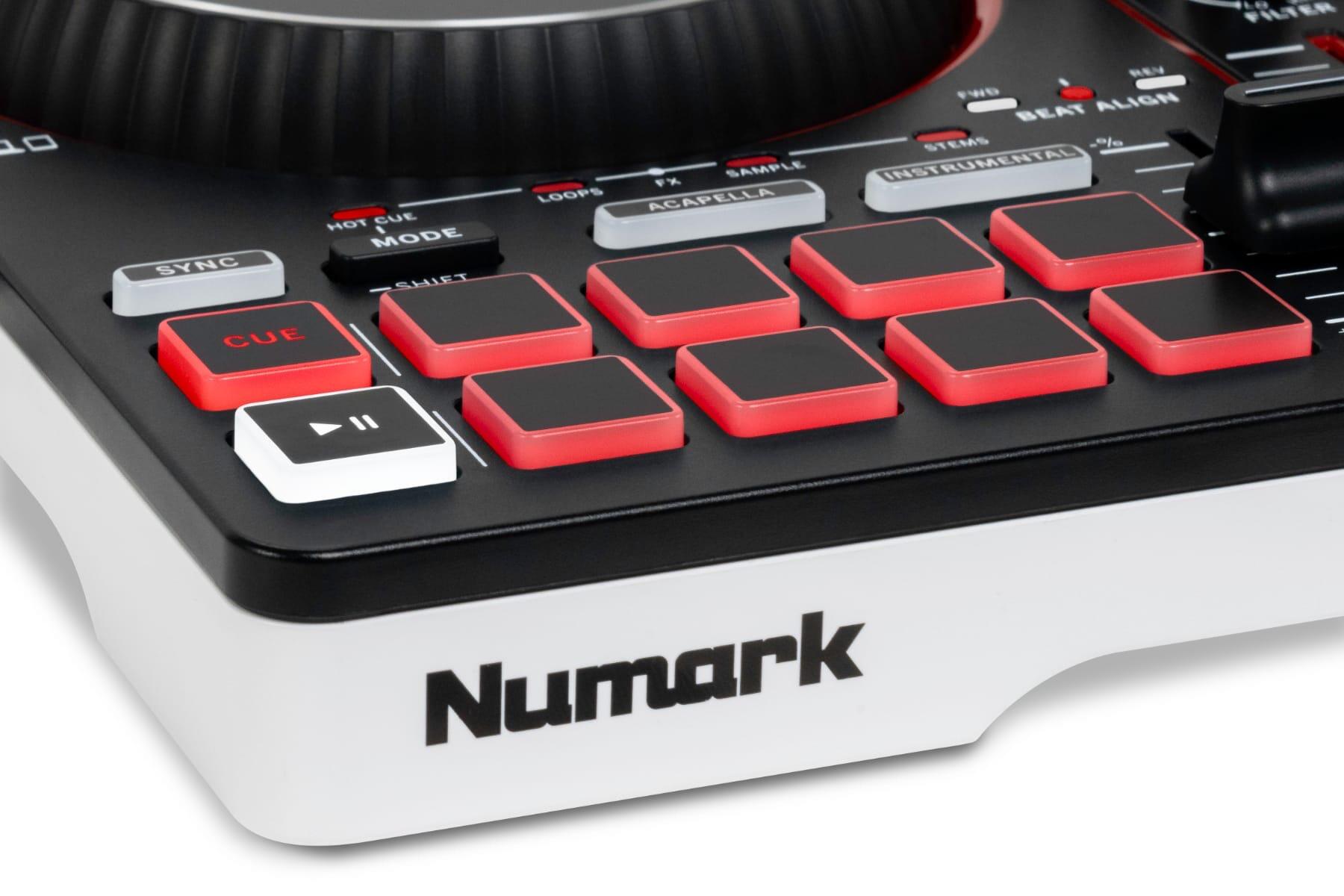 Numark Party Mix III performance pads detail