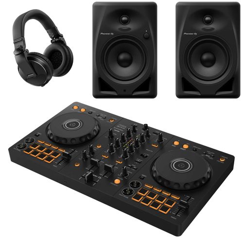 Pioneer DJ DDJ-FLX4 & DM-50D X5K Package