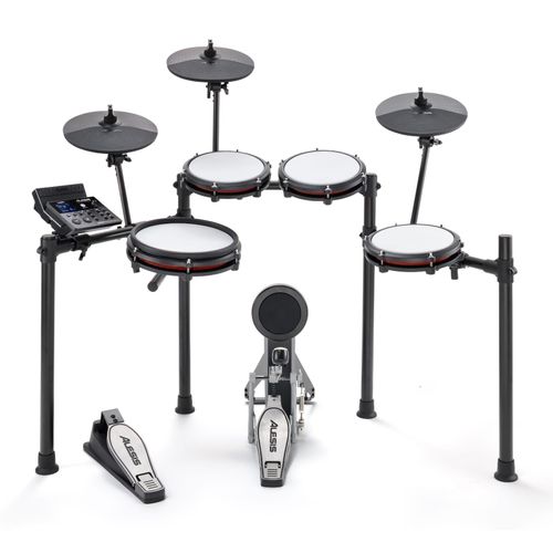 Alesis Nitro Max Kit - Eight Piece Electronic Drum Kit with Mesh Heads and Bluetooth