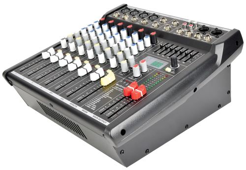 Citronic CSP-408 powered mixer 400W angle