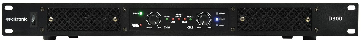 Citronic D300 Class-D Amplifier front