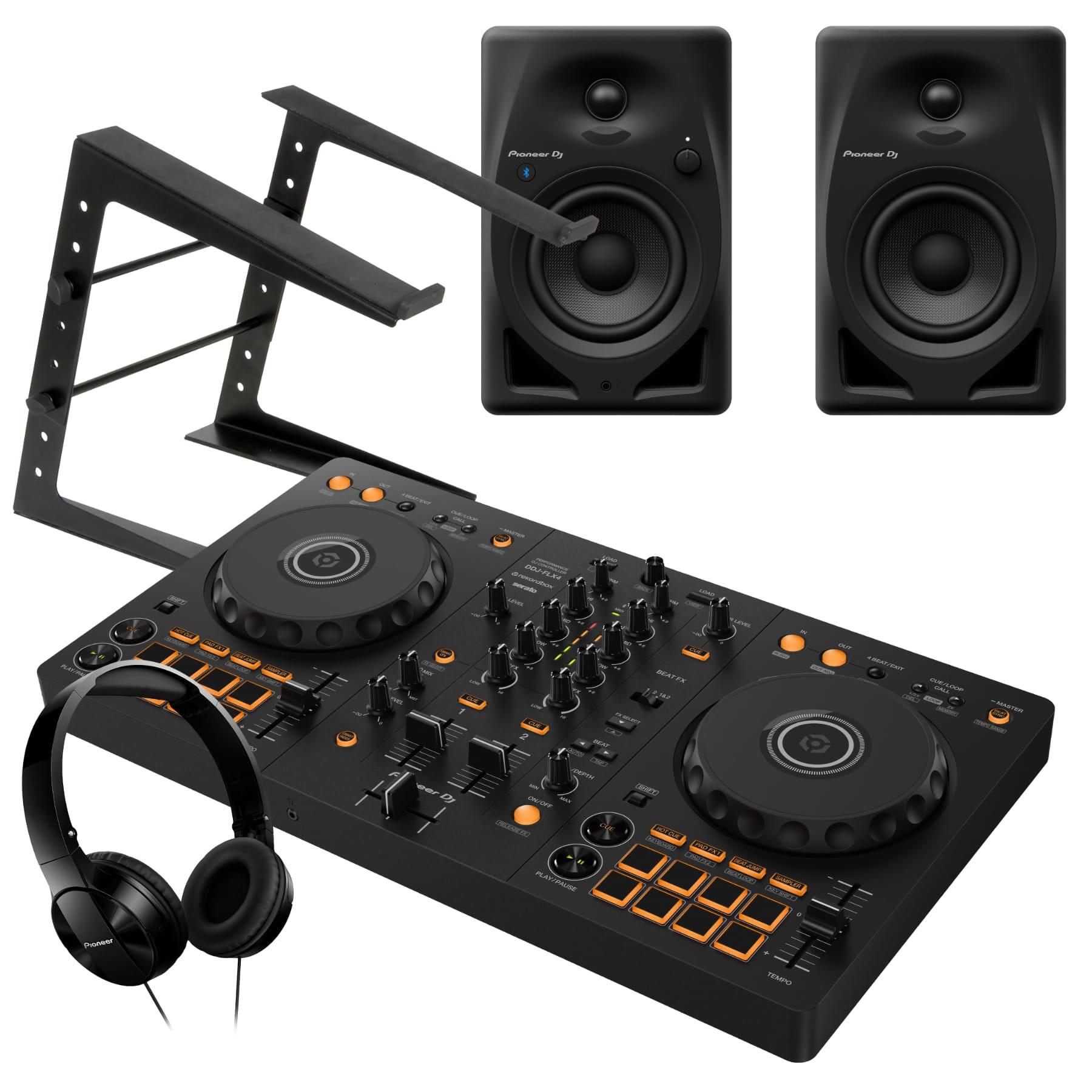 Pioneer DJ DDJ-FLX4 & DM-40D-BT Bundle