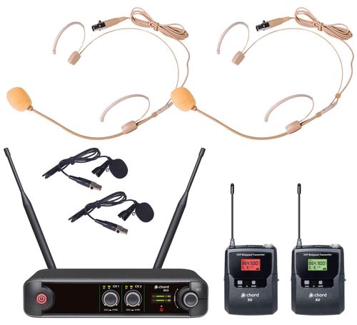 Chord XU2 Dual Bodypack UHF Microphone System