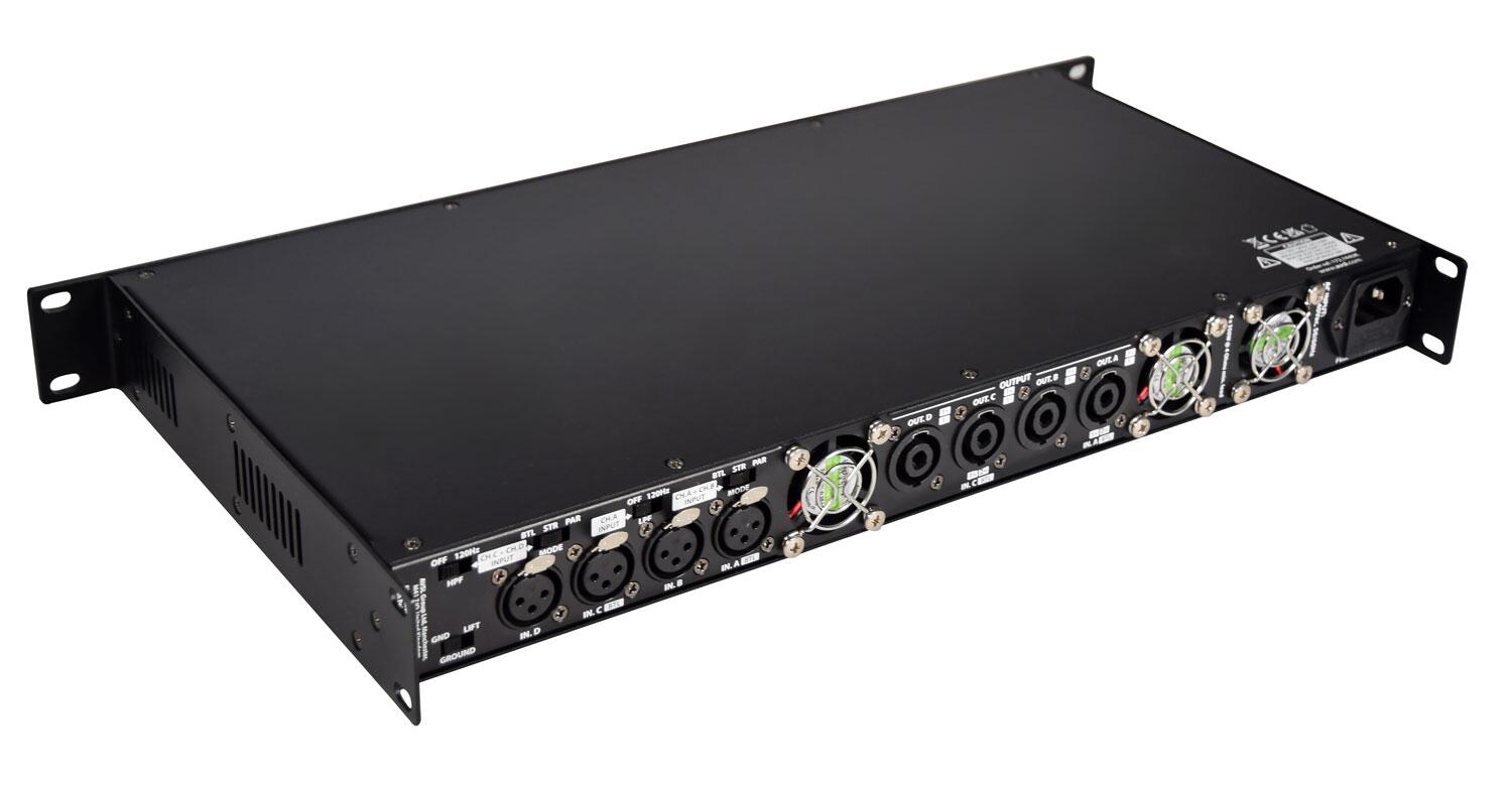 Citronic D4350 Quad Amplifier rear angle