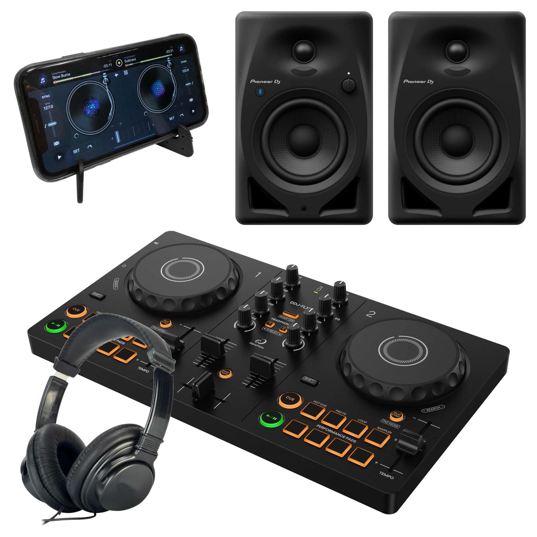AlphaTheta DDJ-FLX2 & DM-40D-BT DJ Bundle