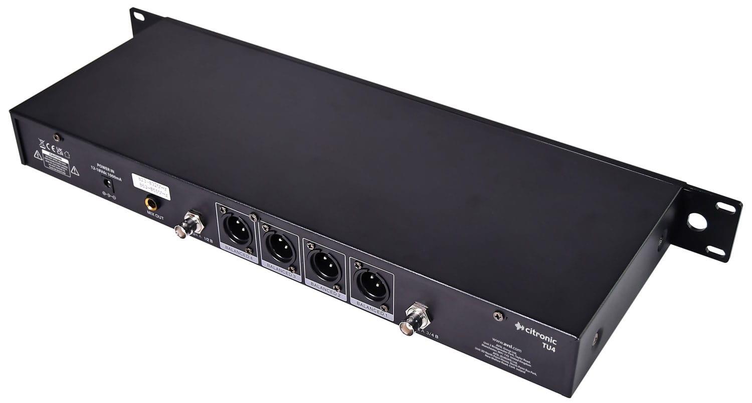 Citronic TU4 Quad receiver rear angle