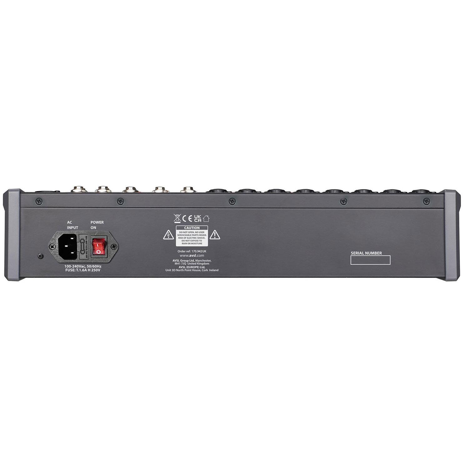 Citronic CMC-16 Live Mixing Console rear