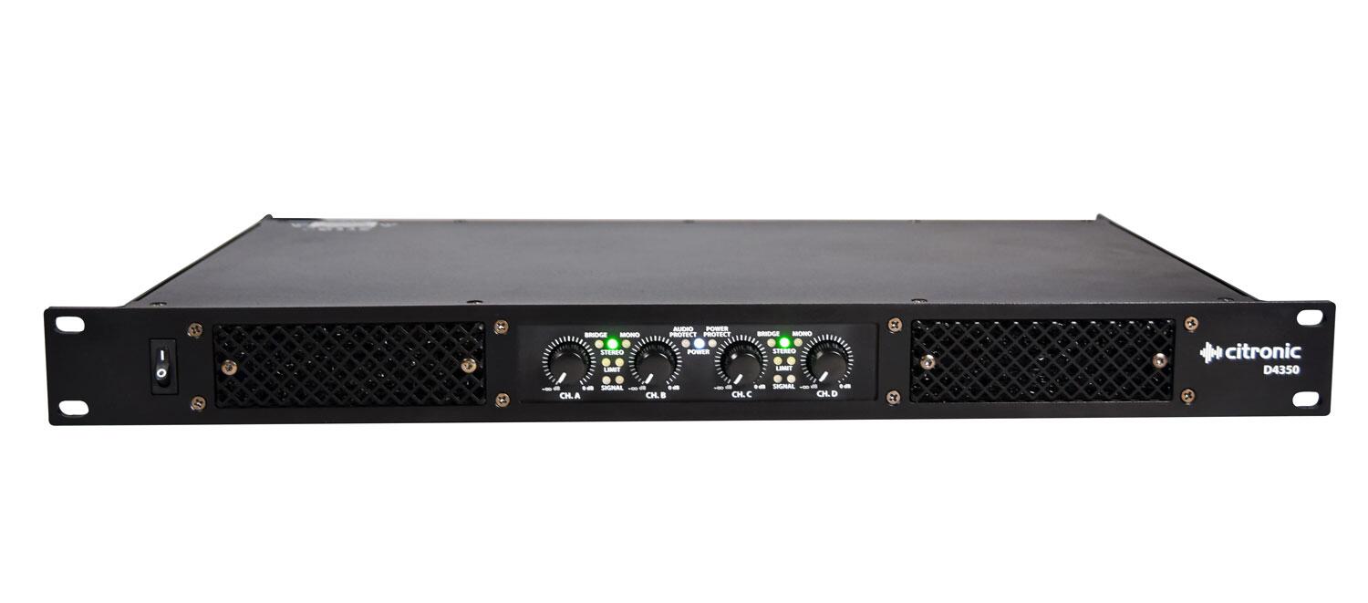 Citronic D4350 Quad Amplifier front