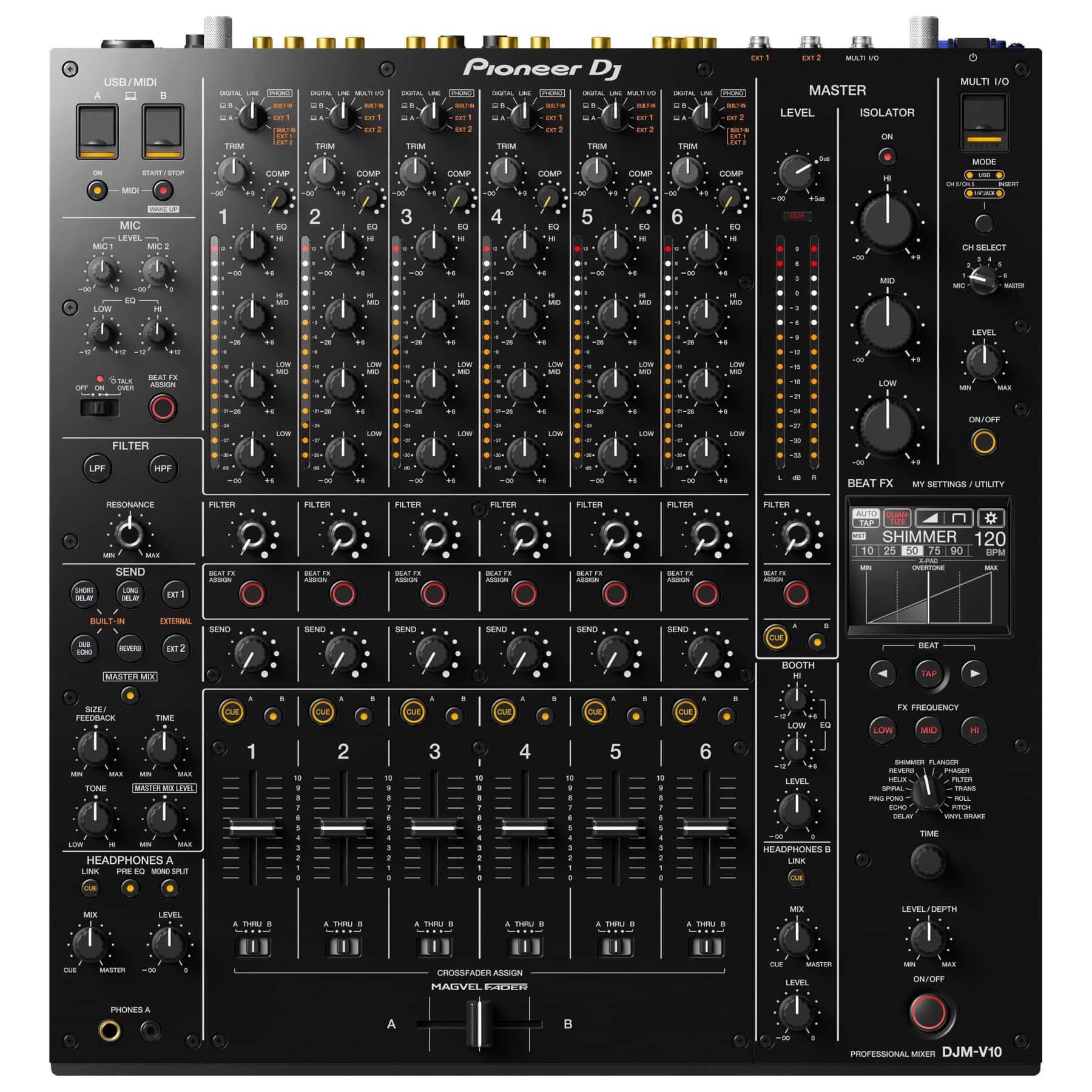 Pioneer DJ DJM-V10 top