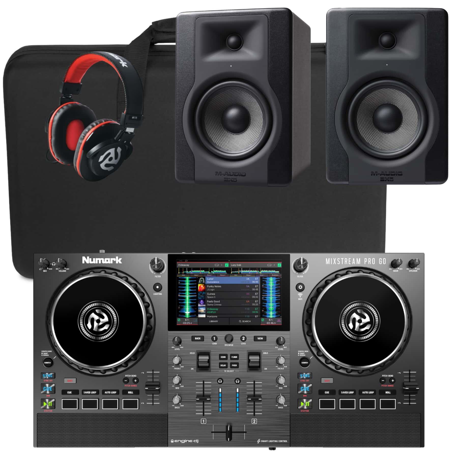 Numark Mixstream Pro Go & BX5 D3 Bundle