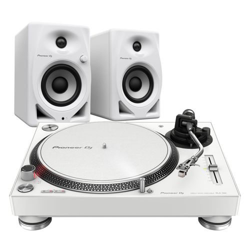 Pioneer DJ PLX-500-W & DM-40D-W Package