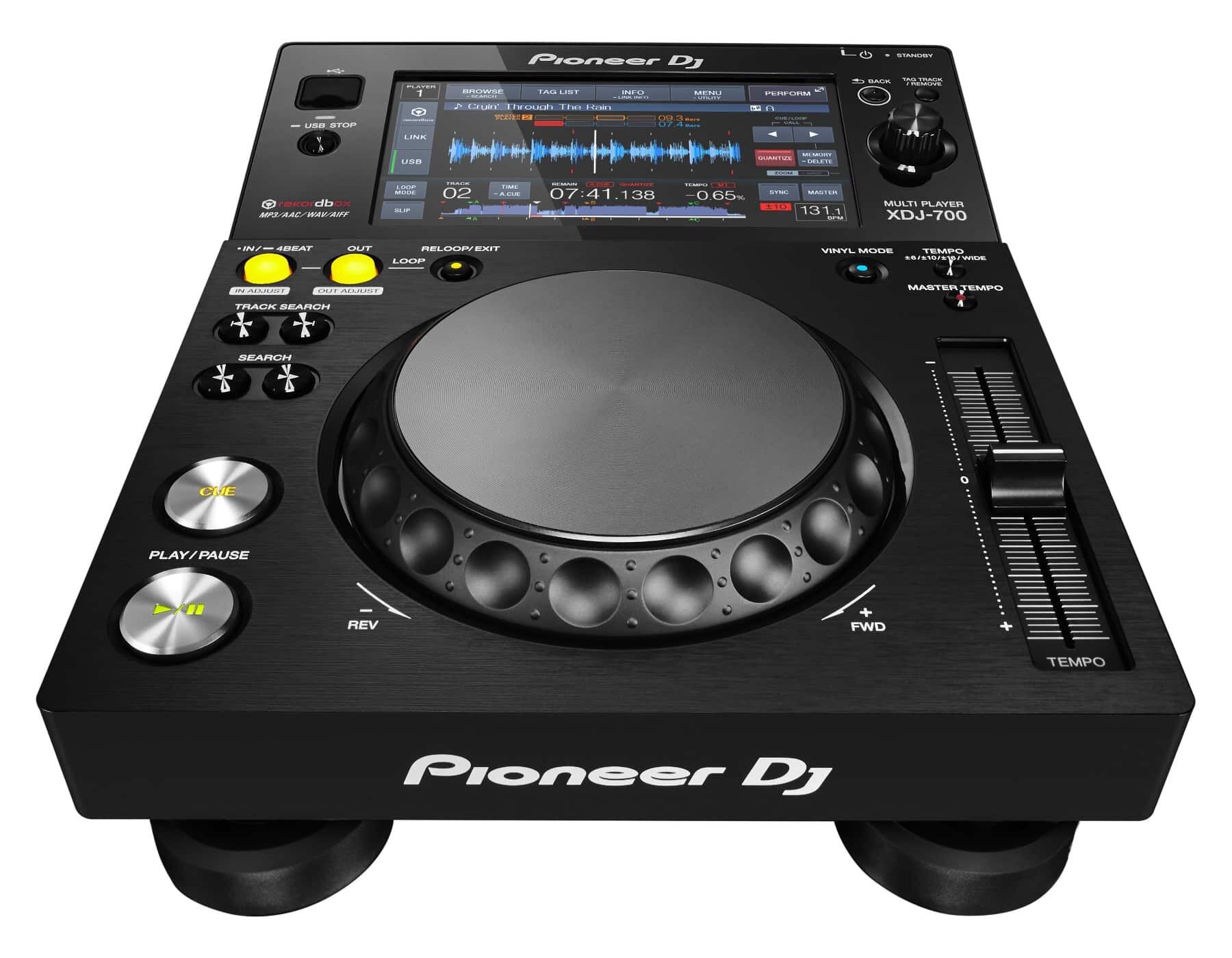 Pioneer DJ XDJ-700 DJ media player front angle