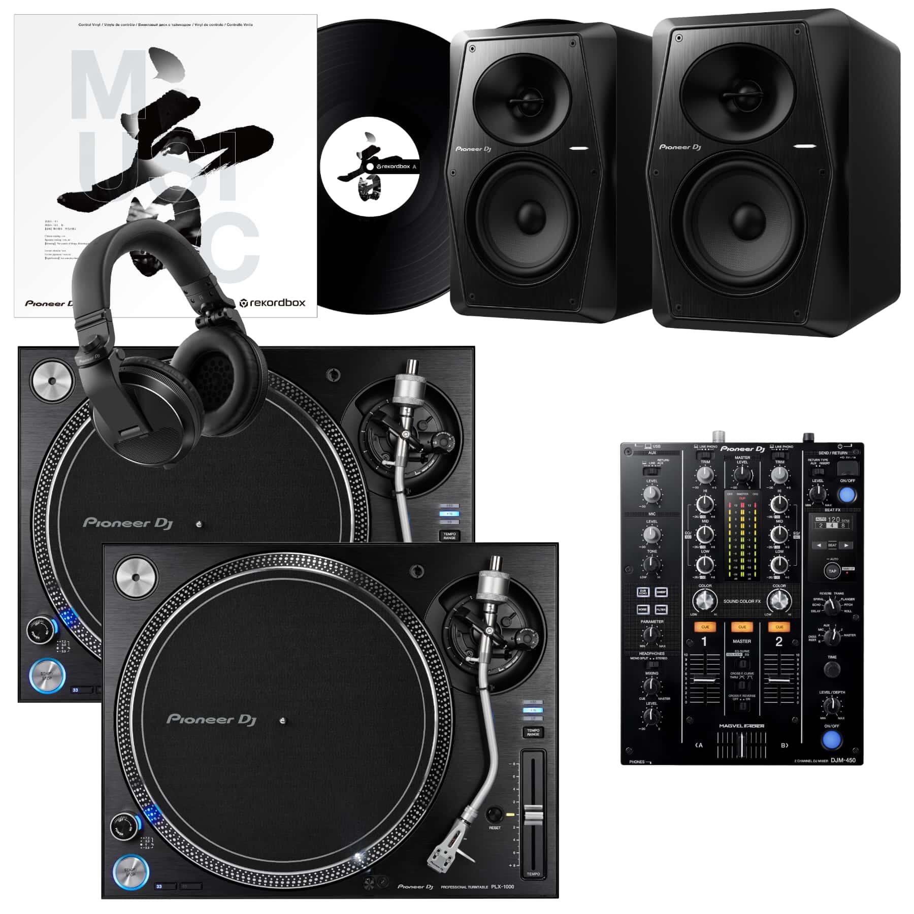Pioneer DJ PLX-1000 & DJM-450 VM-50 Bundle