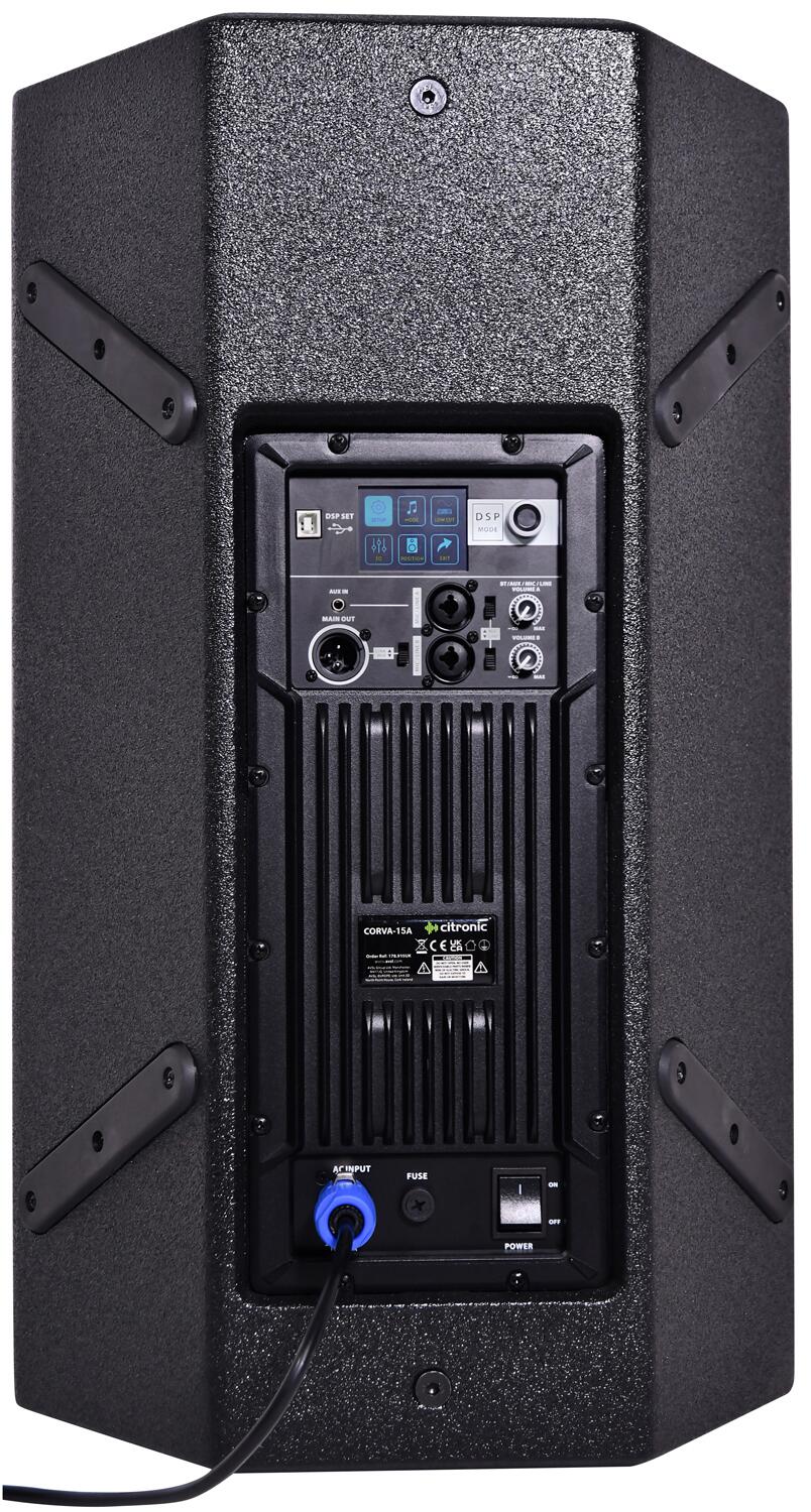 Citronic CORVA-15A Active PA Cabinet rear