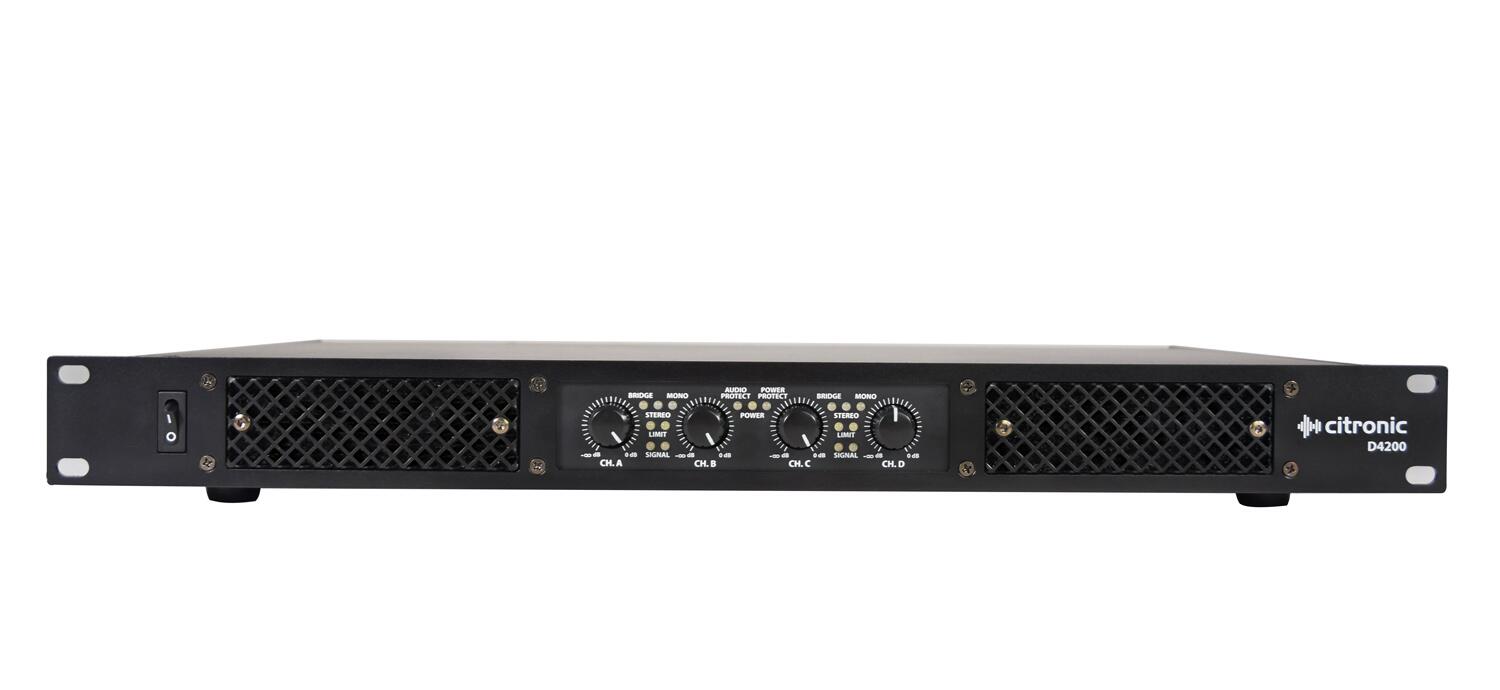 Citronic D4200 Quad Amplifier front