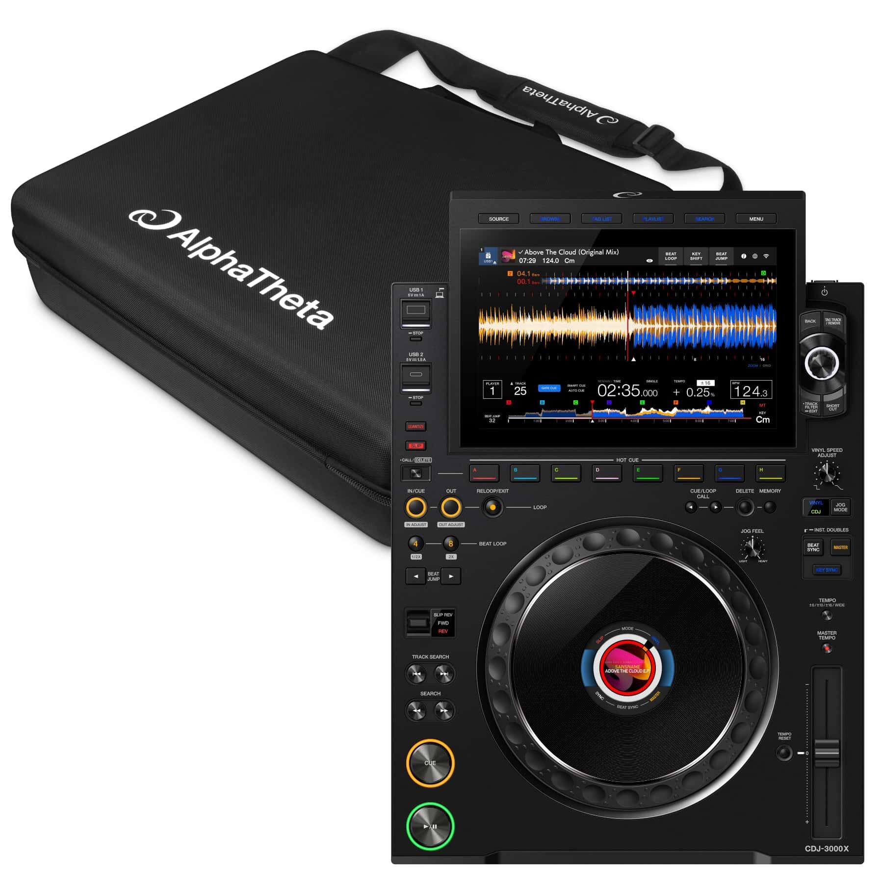 AlphaTheta CDJ-3000X & DJC-3000X Bundle