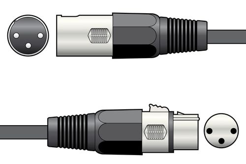 qtx 3 pin DMX lighting lead
