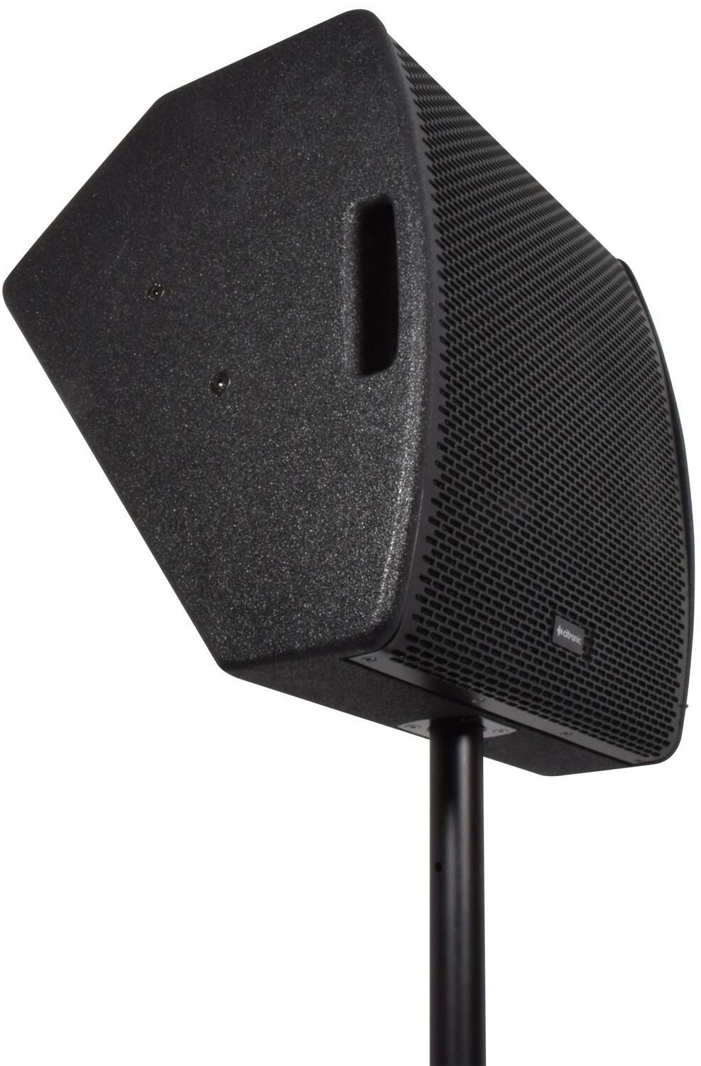 Citronic CM12A Active Wedge Speaker on pole angle