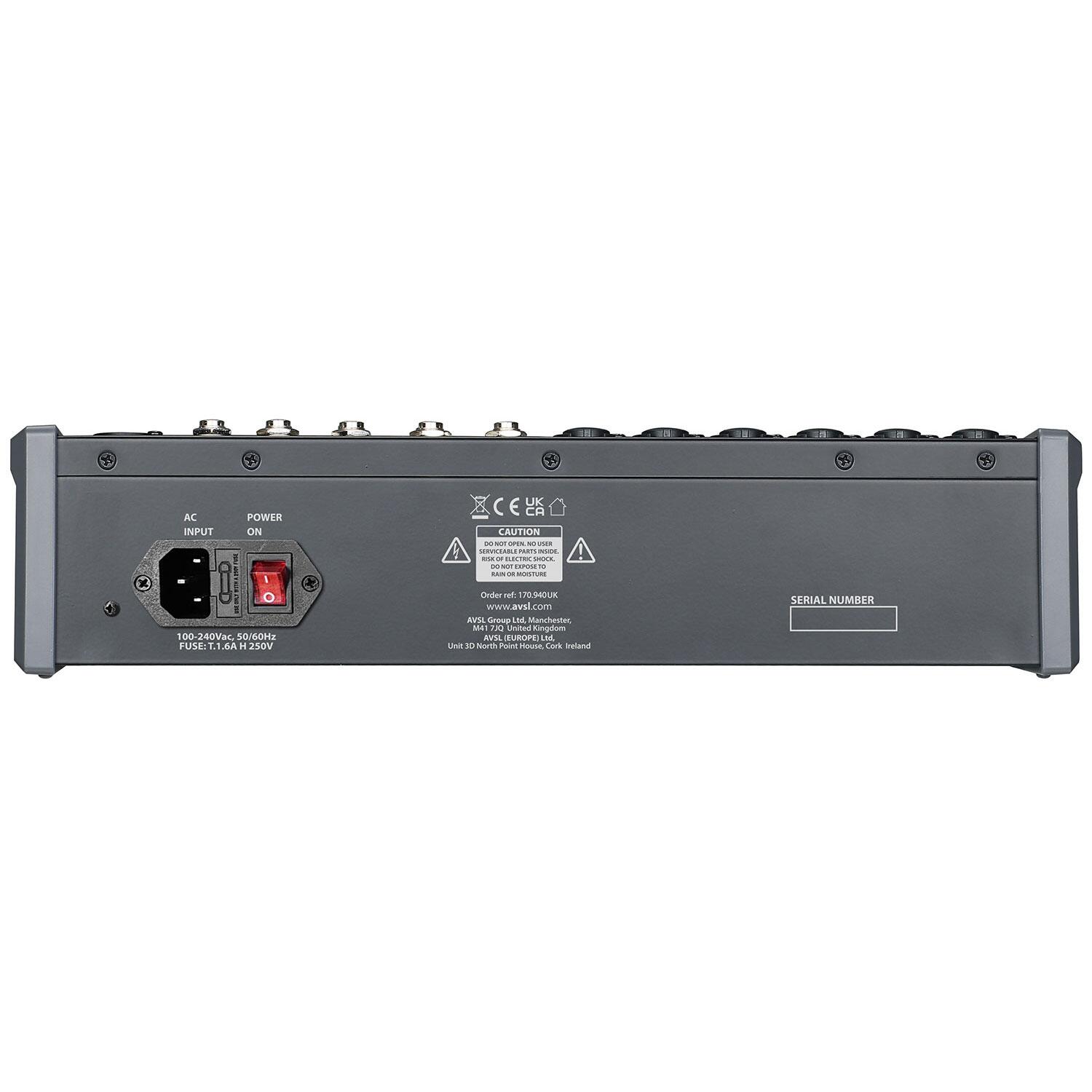 Citronic CMC-14 Live Mixing Console rear