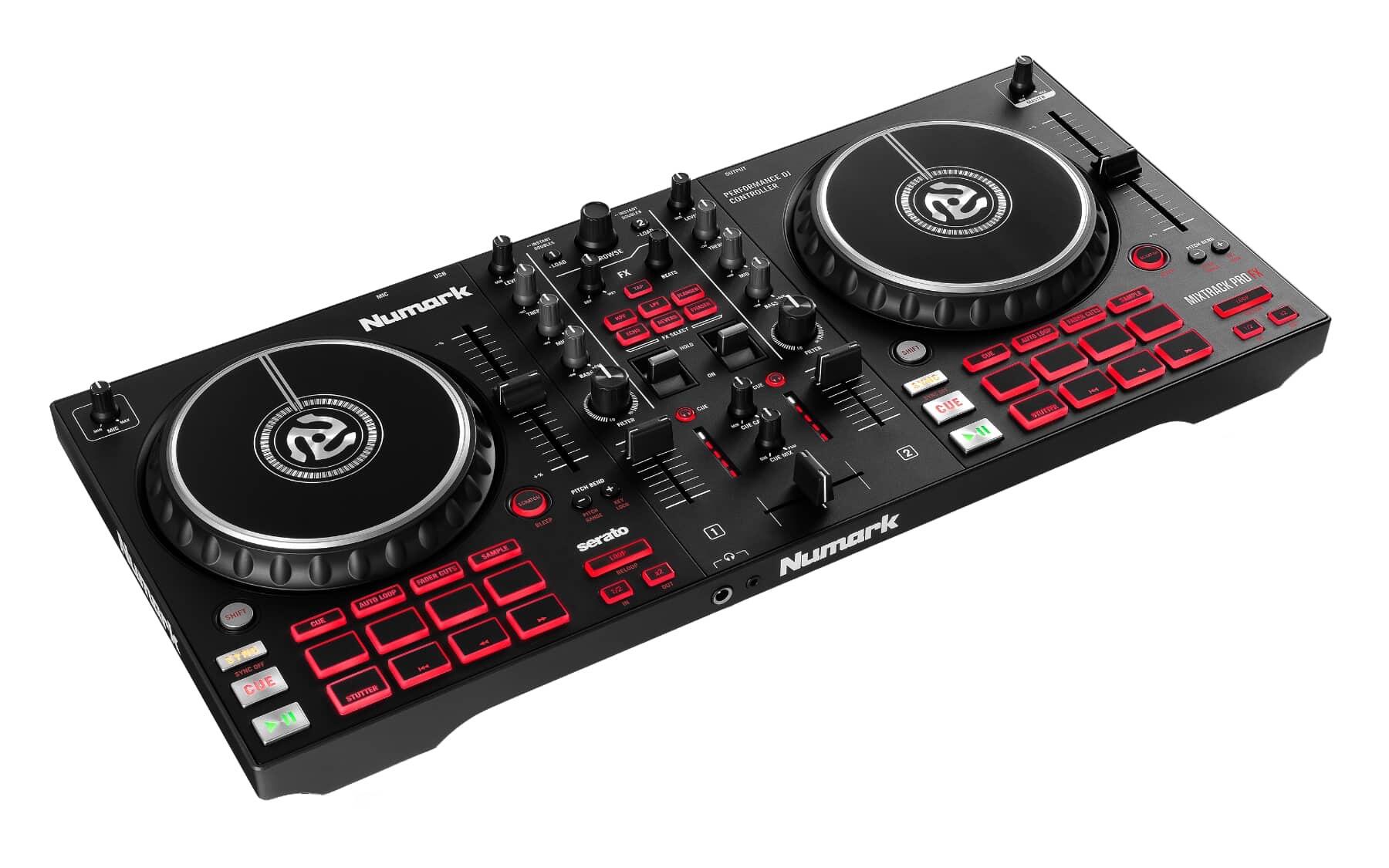 Numark Mixtrack Pro FX angle