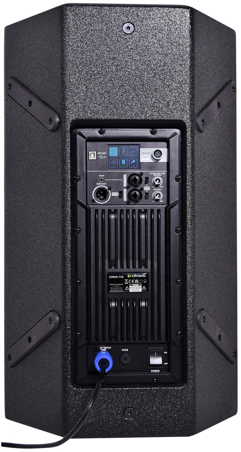Citronic CORVA-12A Active PA Cabinet rear