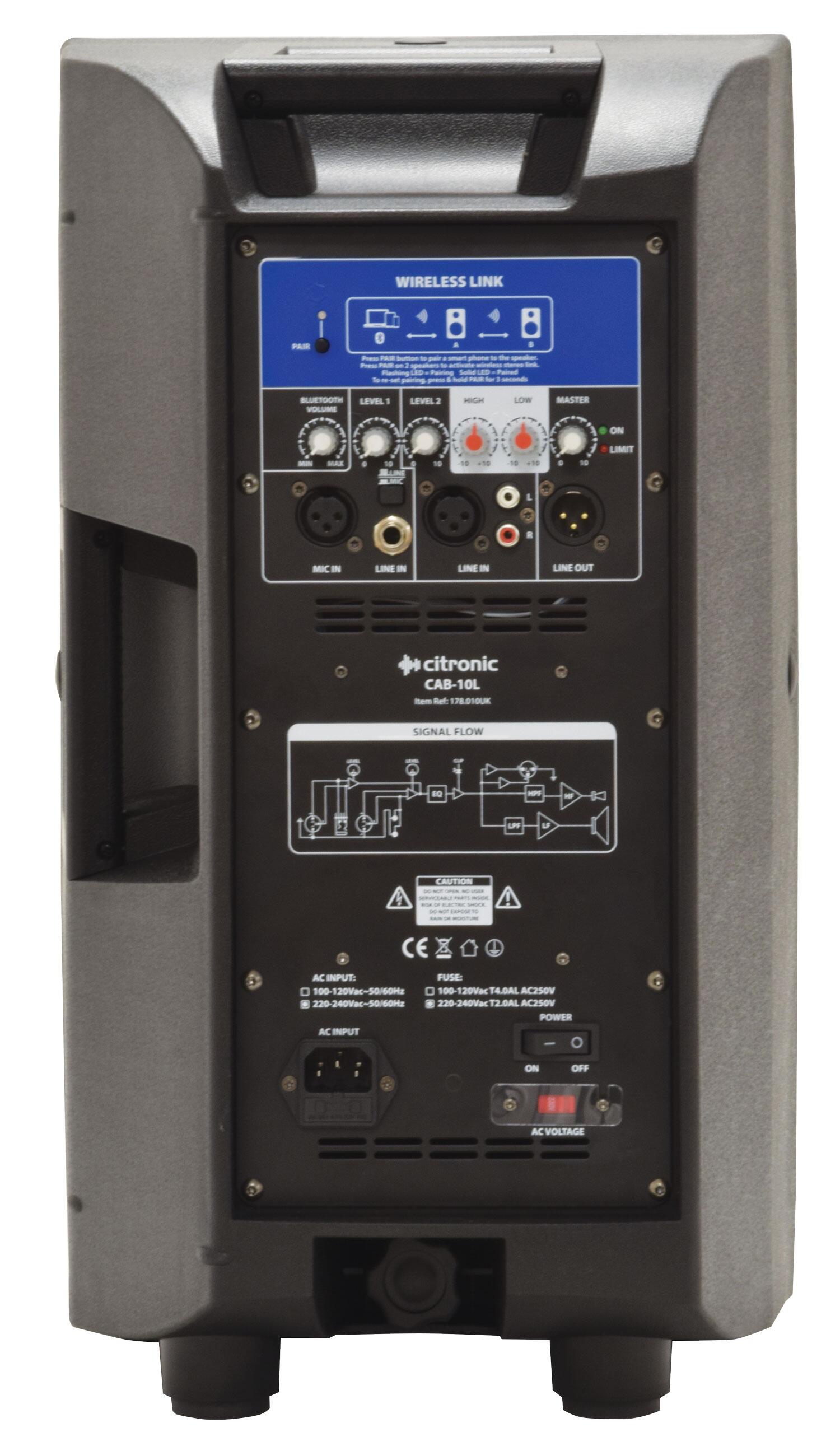 Citronic CAB-10L BT Link Speaker rear