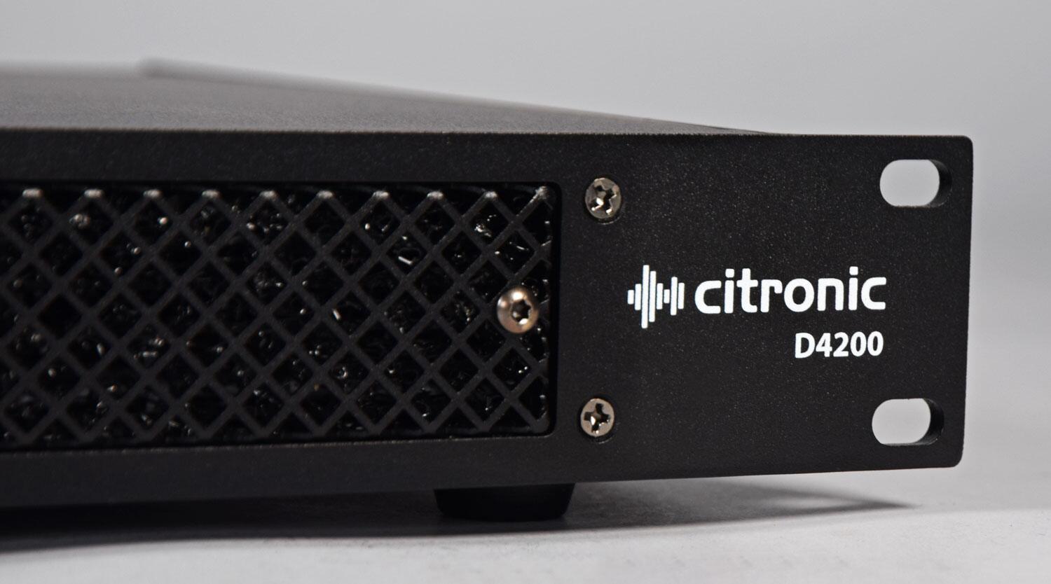 Citronic D4200 Quad Amplifier badge detail