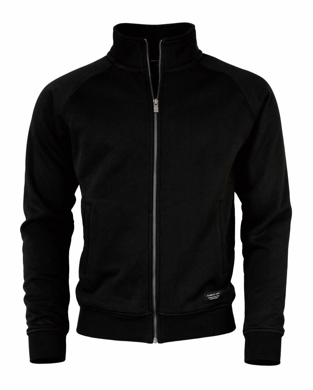 Nimbus N110M black zip-up jacket featuring a high collar and ribbed cuffs.