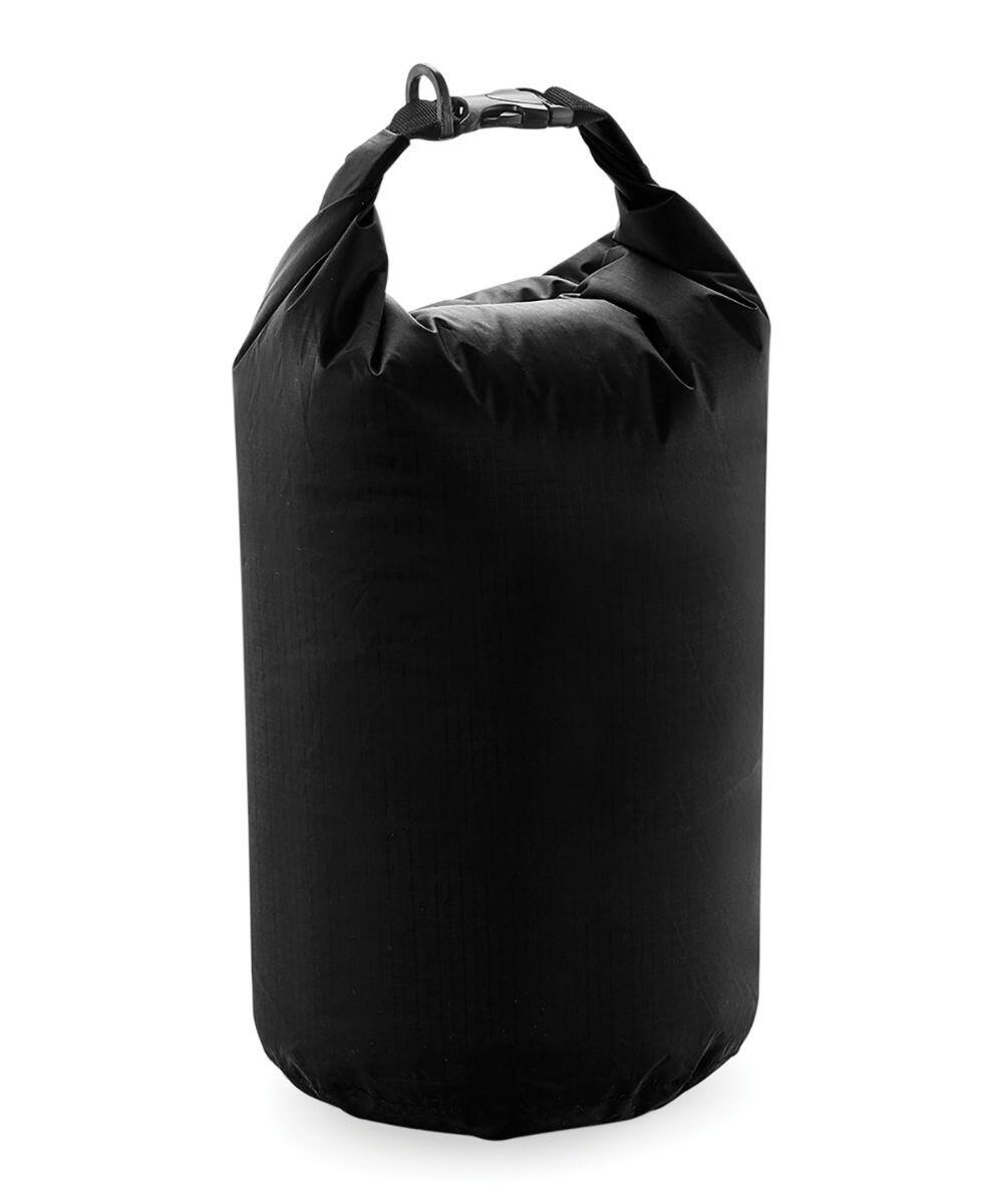 The Quadra QX615, a black cylindrical waterproof dry bag featuring a roll-top closure and buckle, is displayed against a white background.