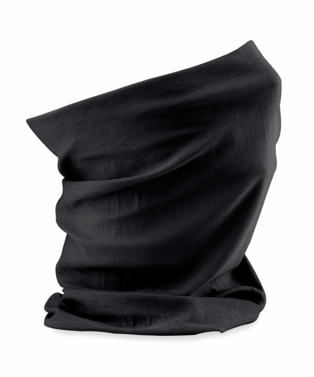 A black Beechfield BC915 made of smooth fabric is shown. It is standing upright with gentle folds and creases, suggesting a soft and flexible texture. The BC915 appears versatile, suitable for outdoor activities or general use.
