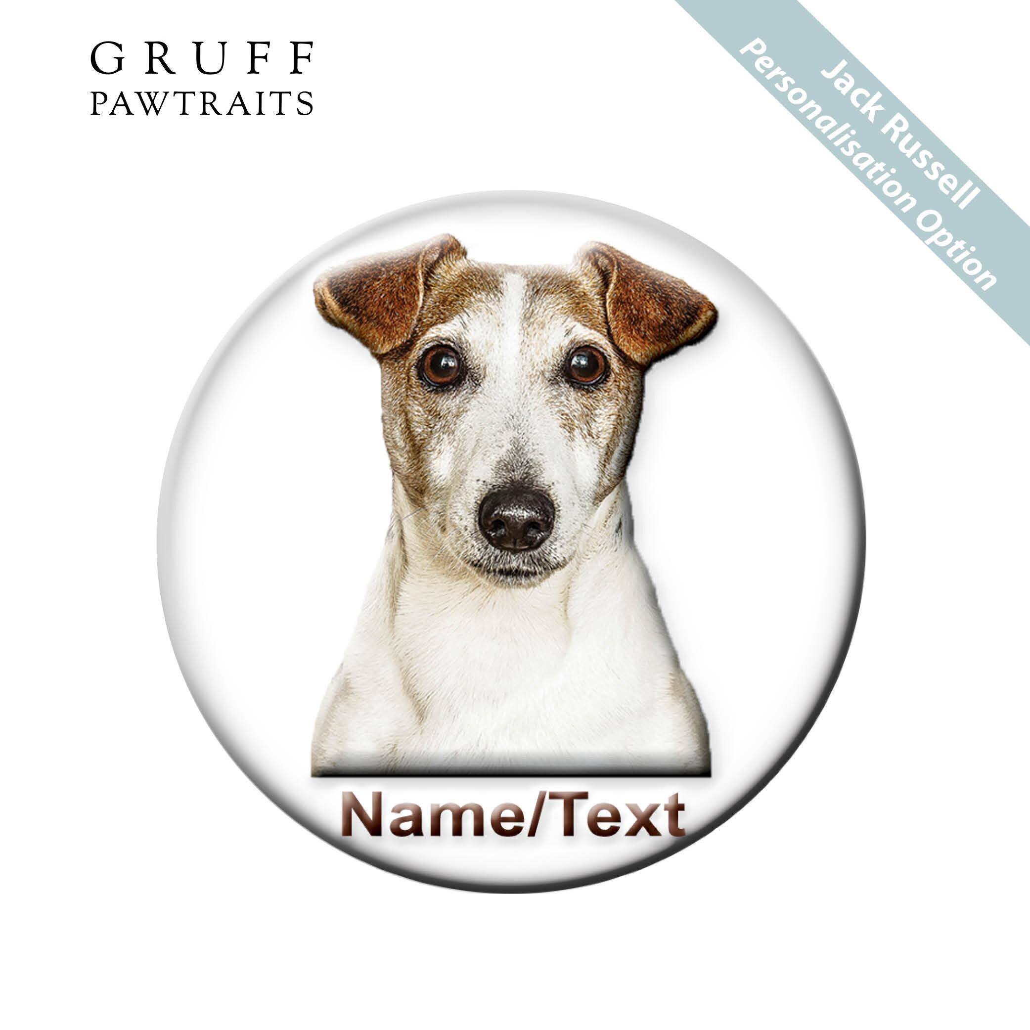 Dog Fridge Magnet Gifts | Personalised Stunning Jack Russell Dog Fridge Magnets by Gruff Pawtraits