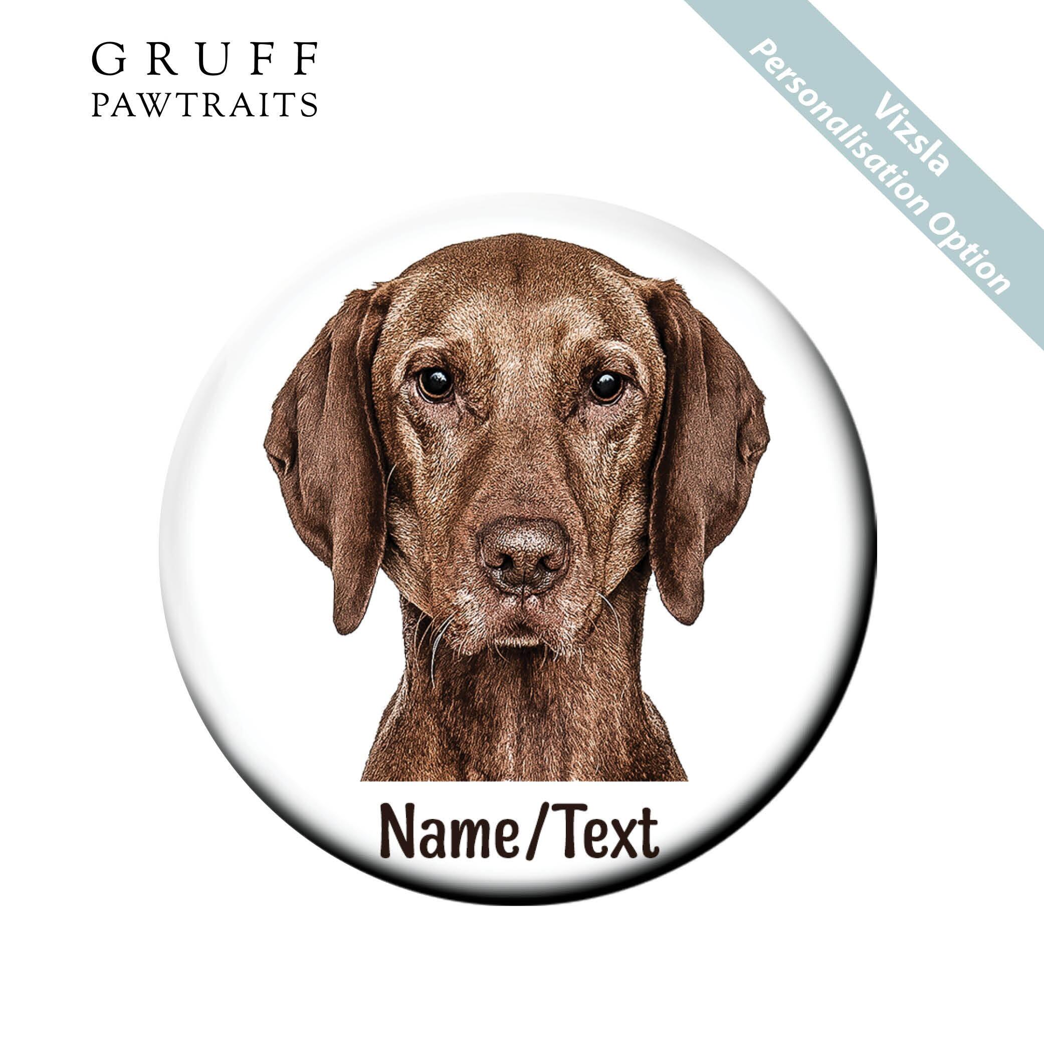 Dog Fridge Magnet Gifts | Personalised Stunning Vizsla Dog Fridge Magnets by Gruff Pawtraits
