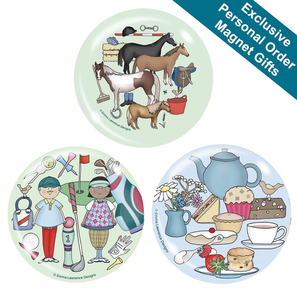 Designer Fridge Magnets | Exclusive Designs by UK Designer Emma Lawrence, UK Made