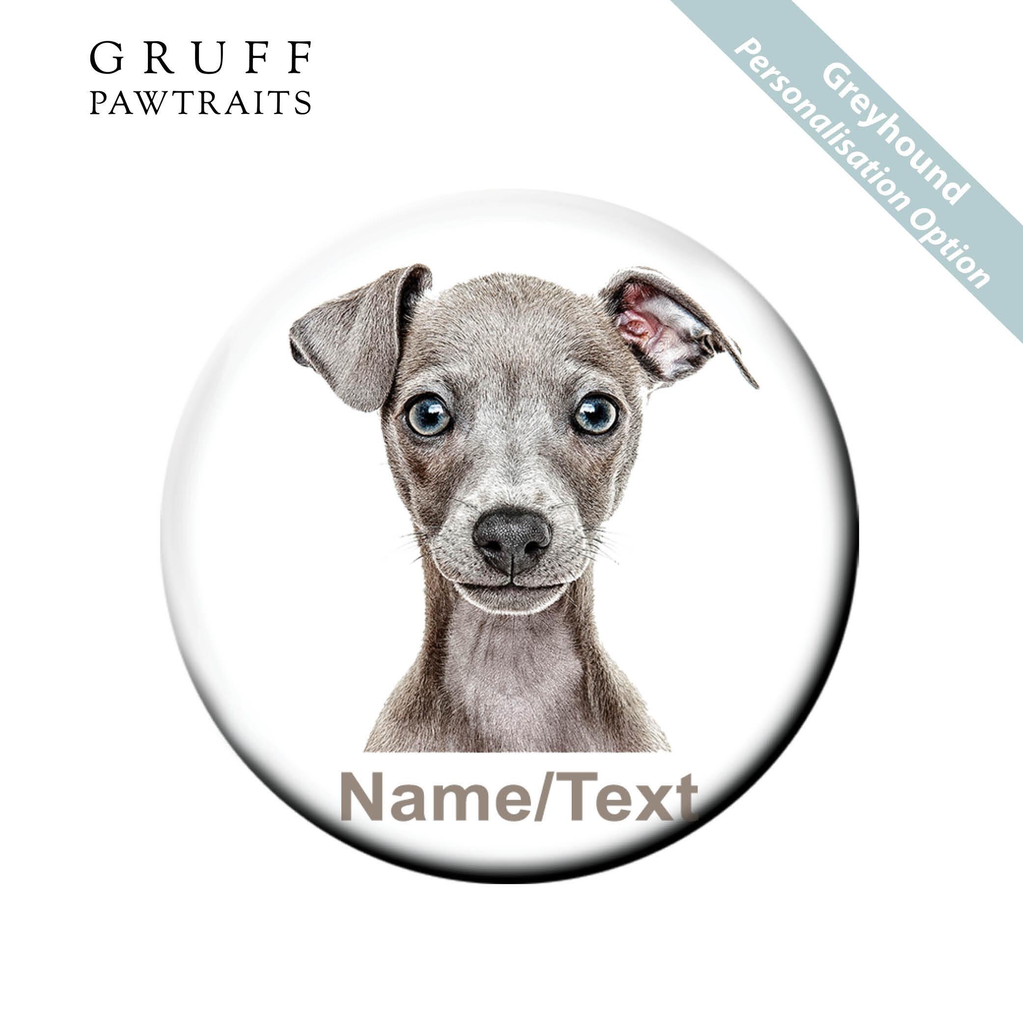 Dog Fridge Magnet Gifts | Personalised Stunning Greyhound Dog Fridge Magnets by Gruff Pawtraits