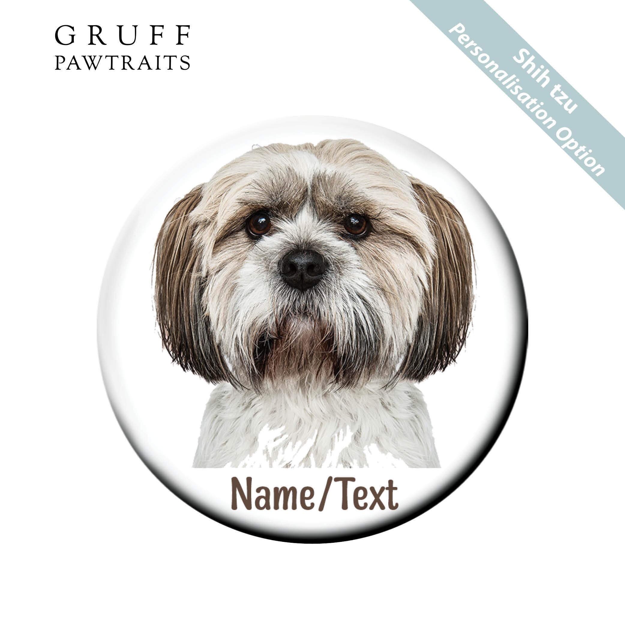 Bulk Dog Fridge Magnet Gifts | Personalised Shih tzu Dog Fridge Magnets - Gruff Pawtraits. Trade