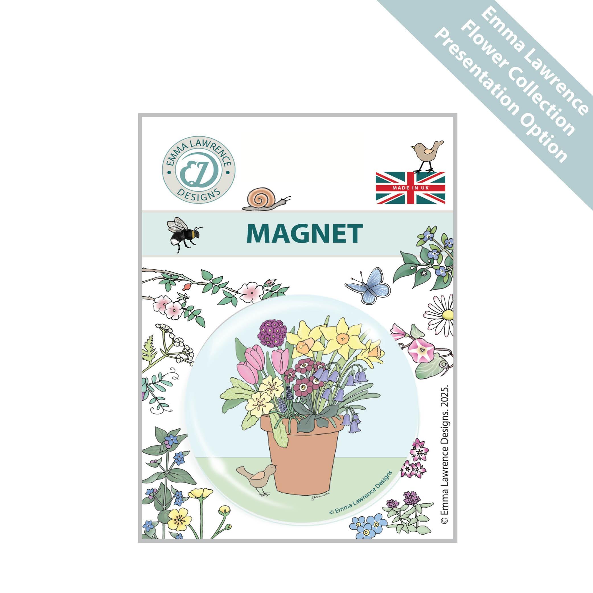Custom Fridge Magnets | Flowers Collection - Personalised Fridge Magnets, Emma Lawrence Designs - Packaging Example