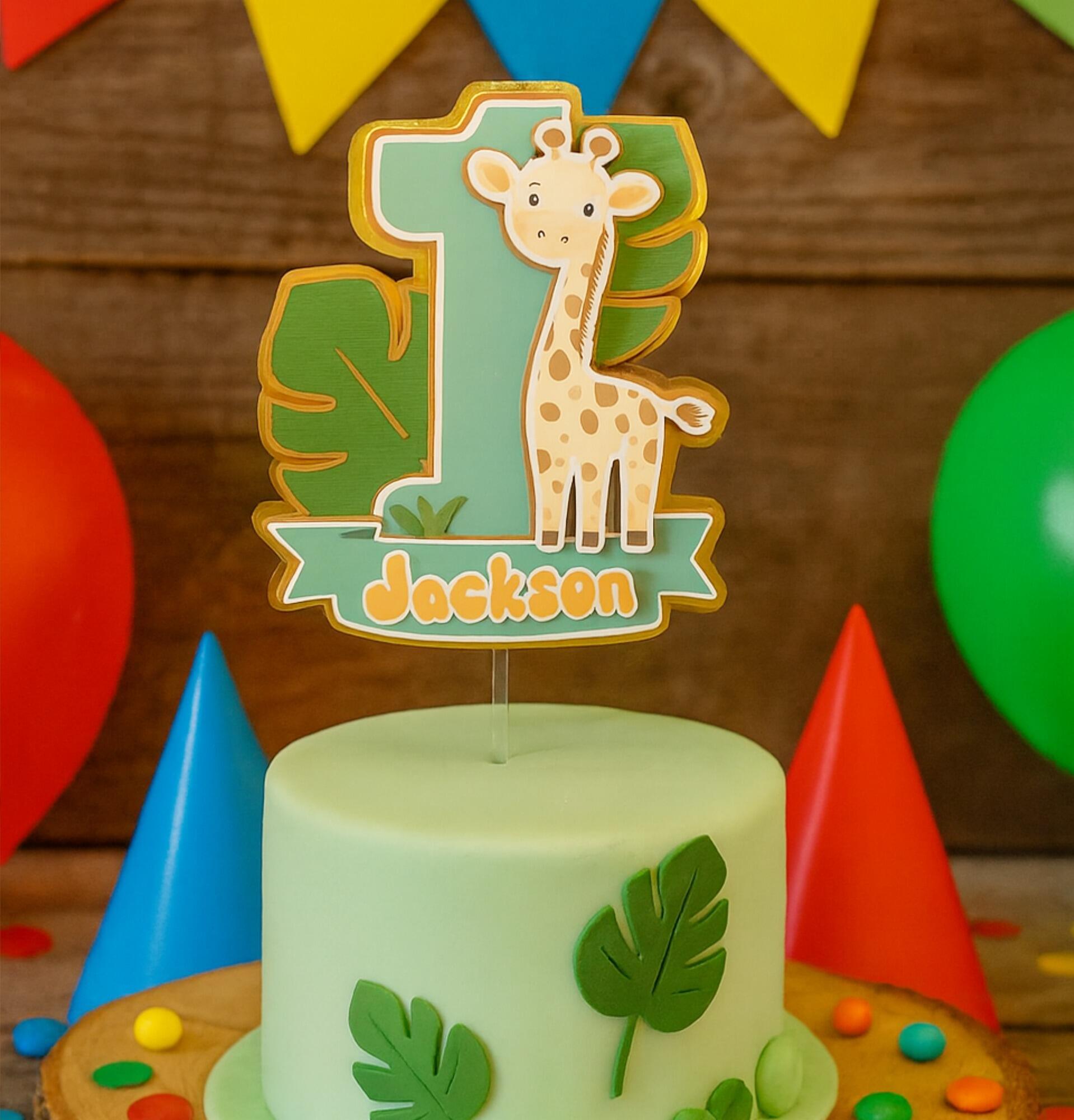 Giraffe Cake Topper Main