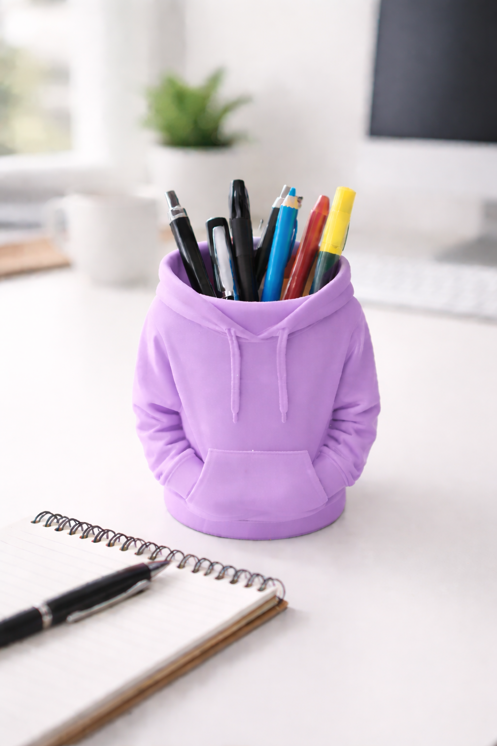 Image of the pen pot in purple