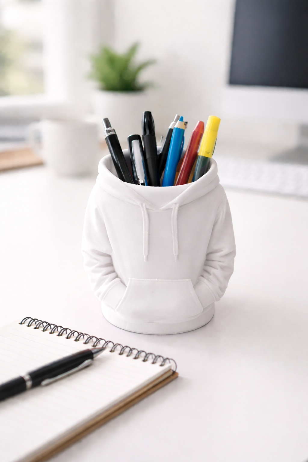Image of the pen pot in white