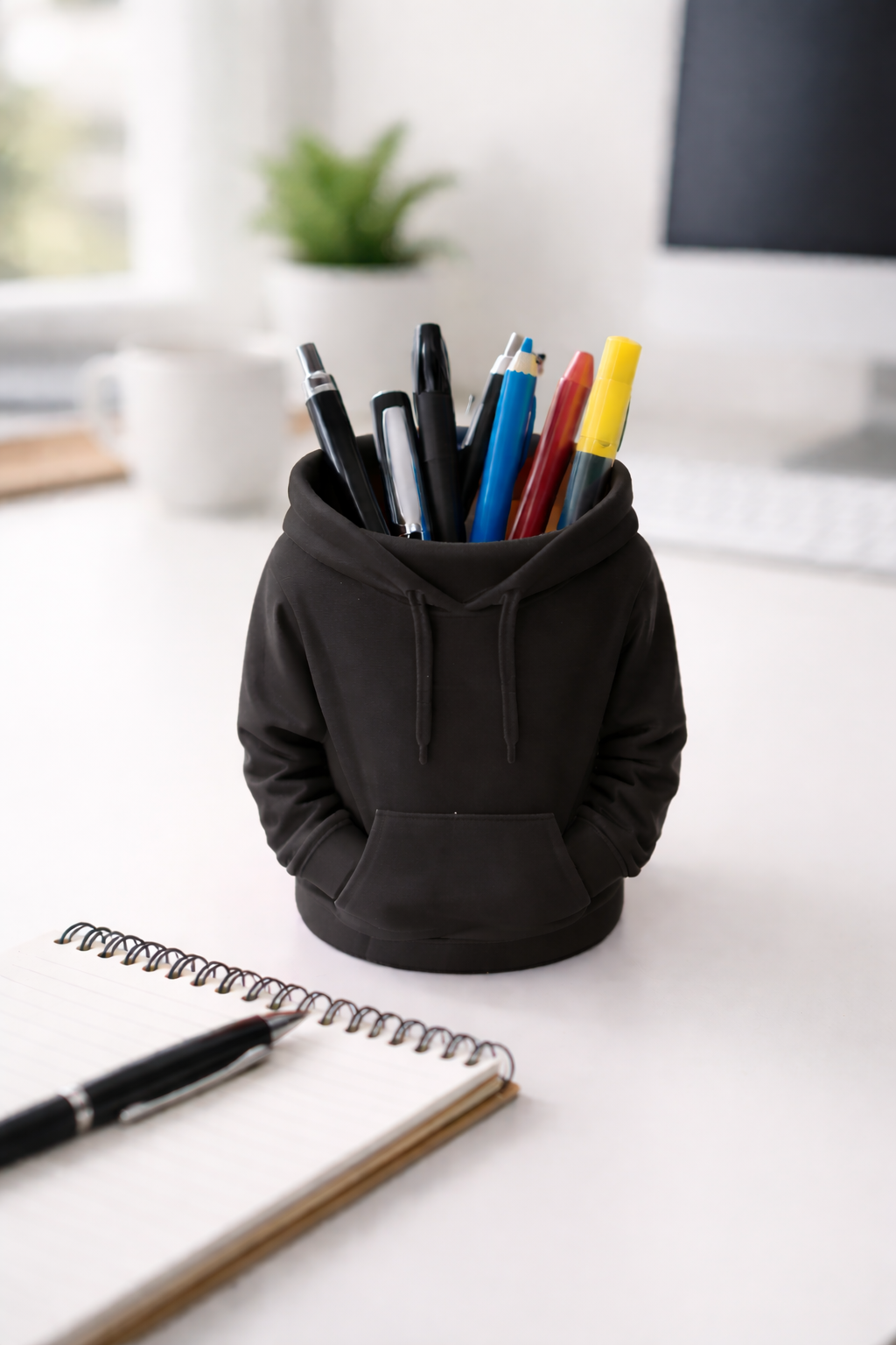 Image of the pen pot in black