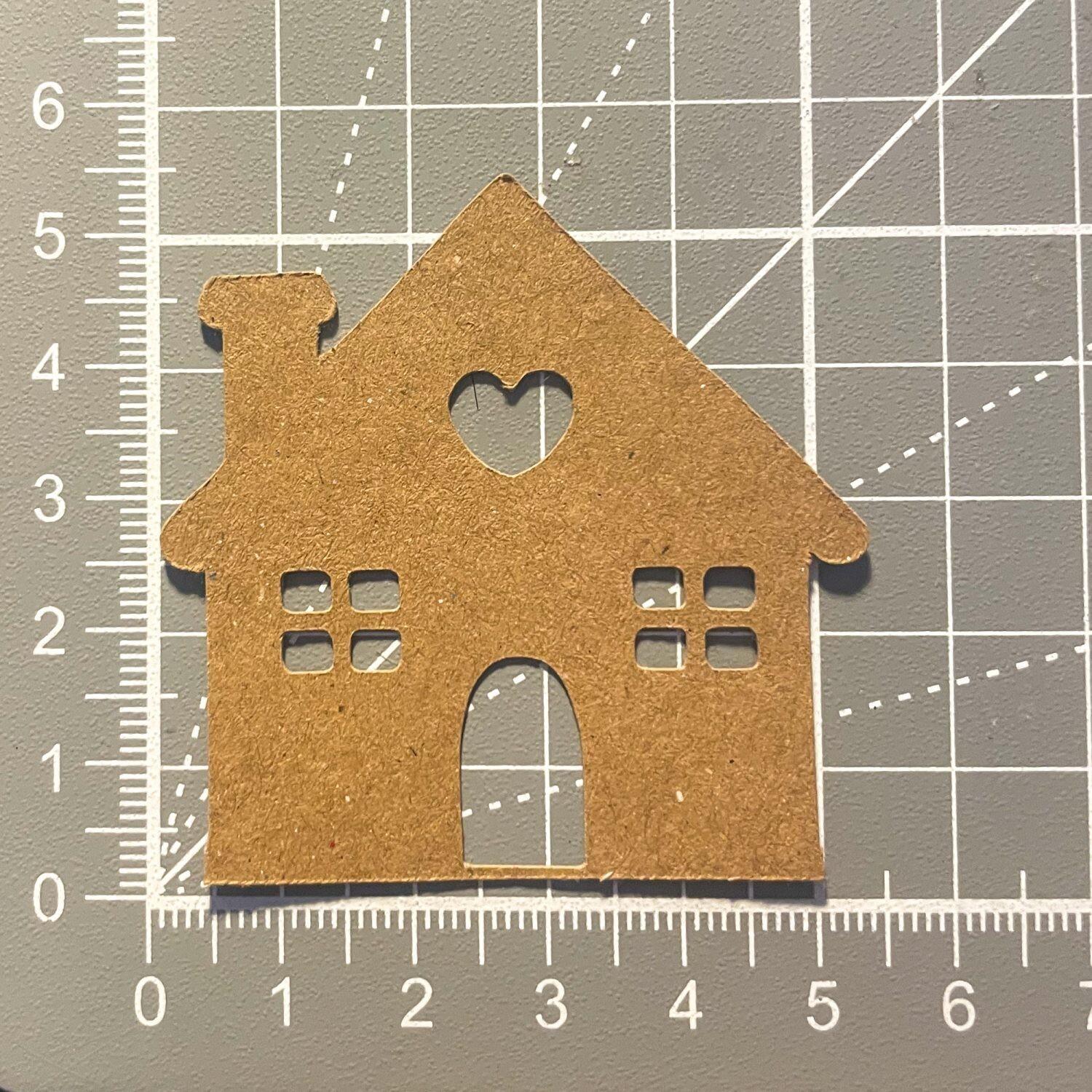 Kraft House-Shaped Card Embellishments 3