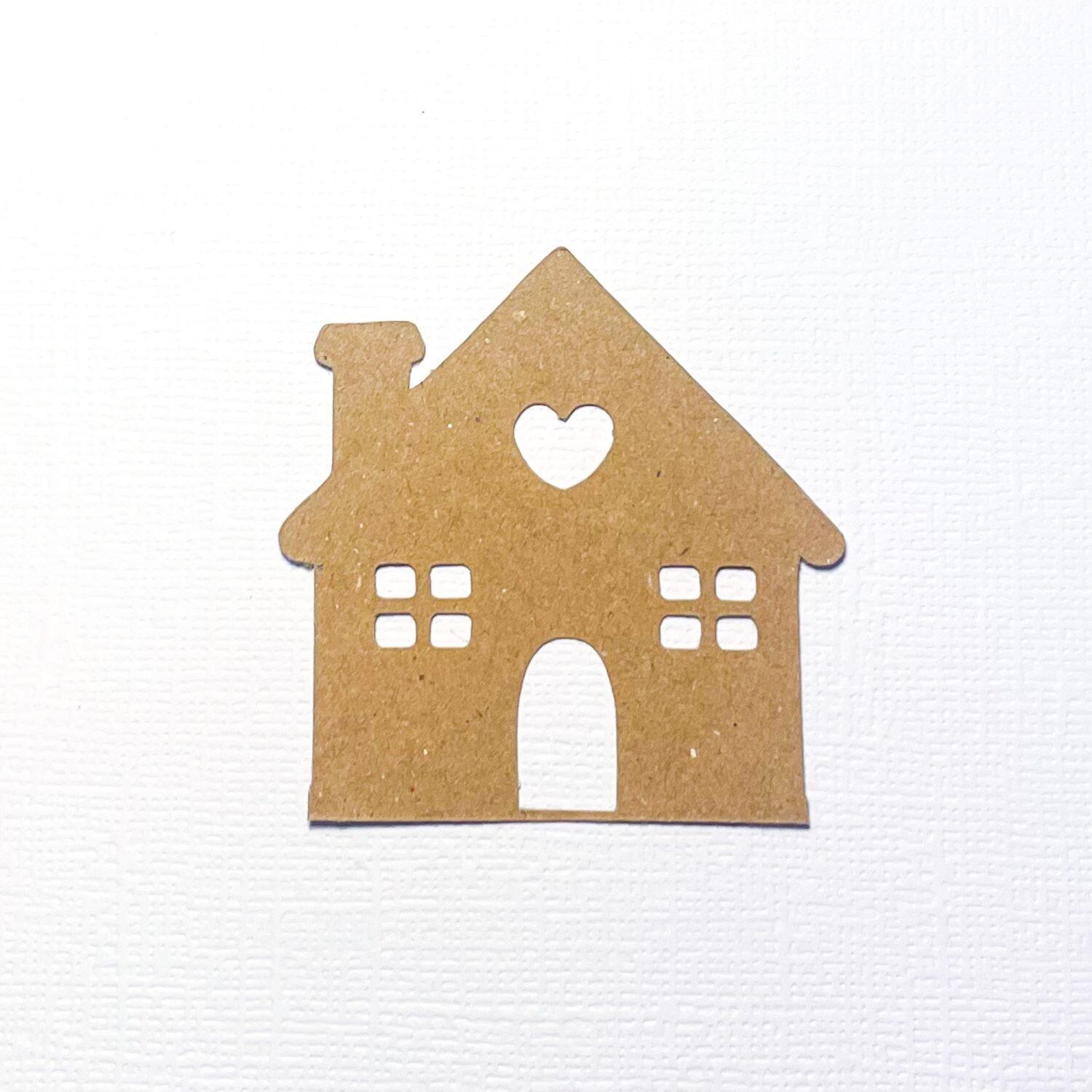 Kraft House-Shaped Card Embellishments 2
