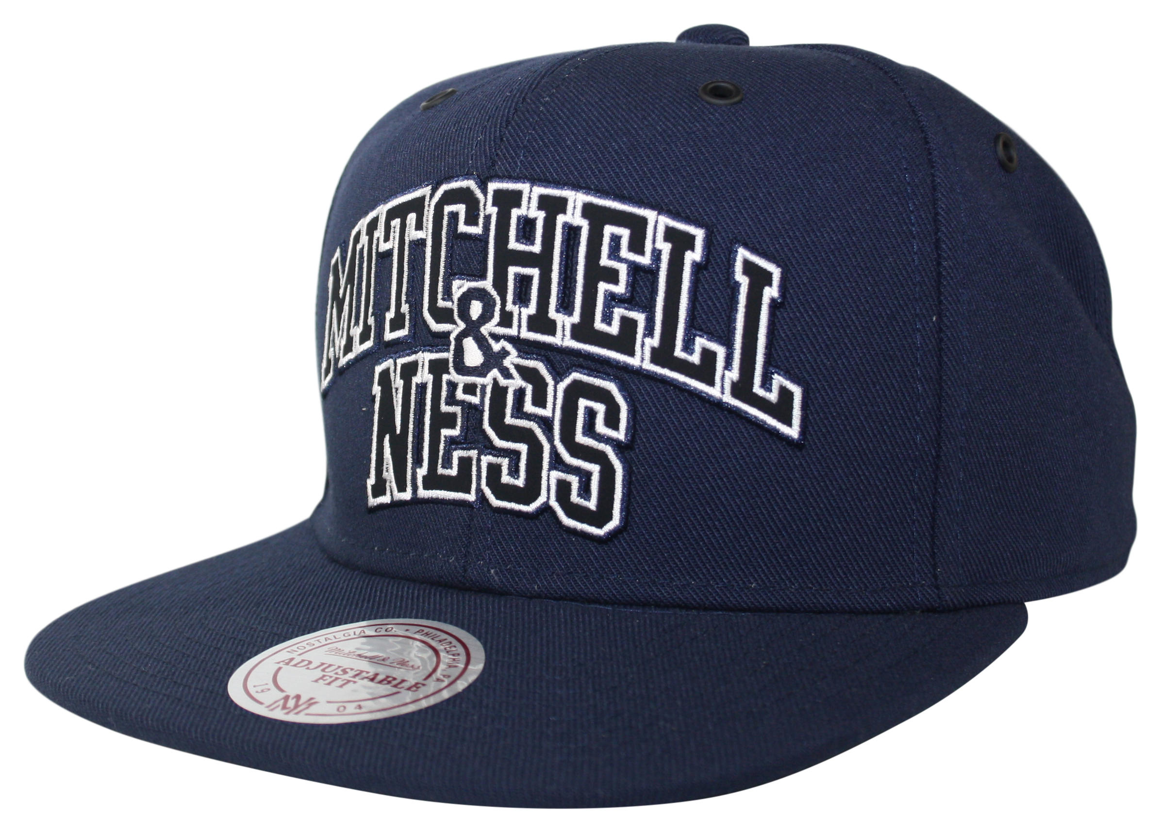 Mitchell & Ness Mitchell and Ness Blue Black & White Arch Snapback