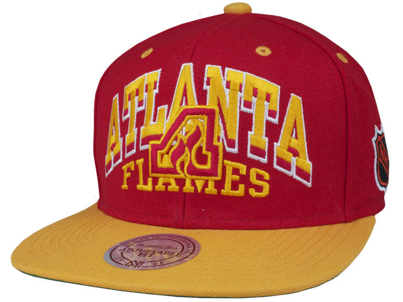 Mitchell And Ness Atlanta Hawks Red 2 X Arch Snapbacks 0611