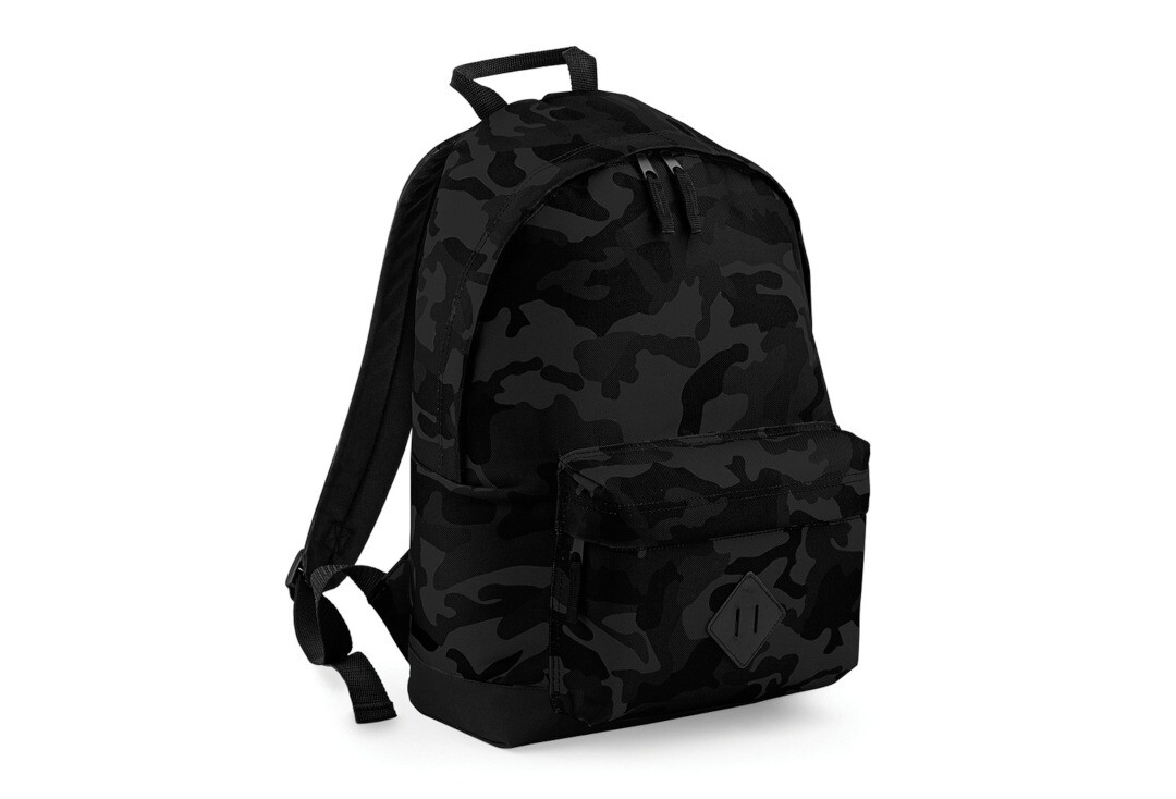 Void Clothing | Midnight Camo Plain Backpack - Front