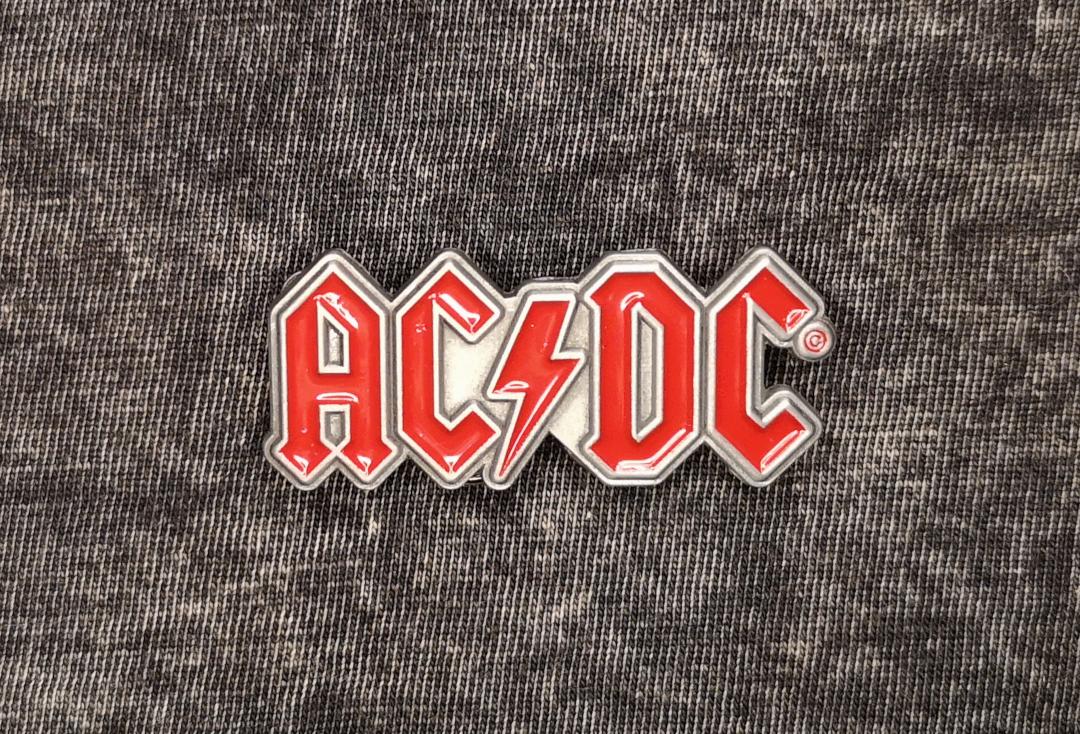 AC/DC Red Logo Official Pin Badge
