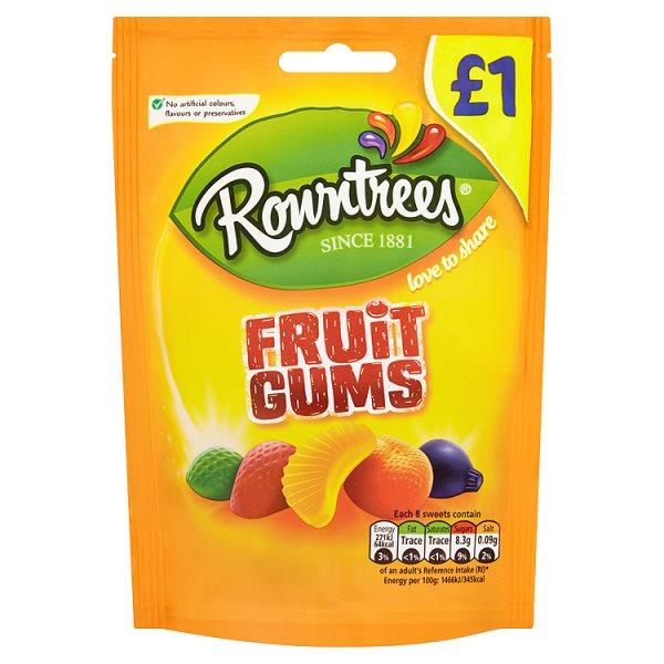 ROWNTREES FRUIT GUMS PM1.00 12x120g