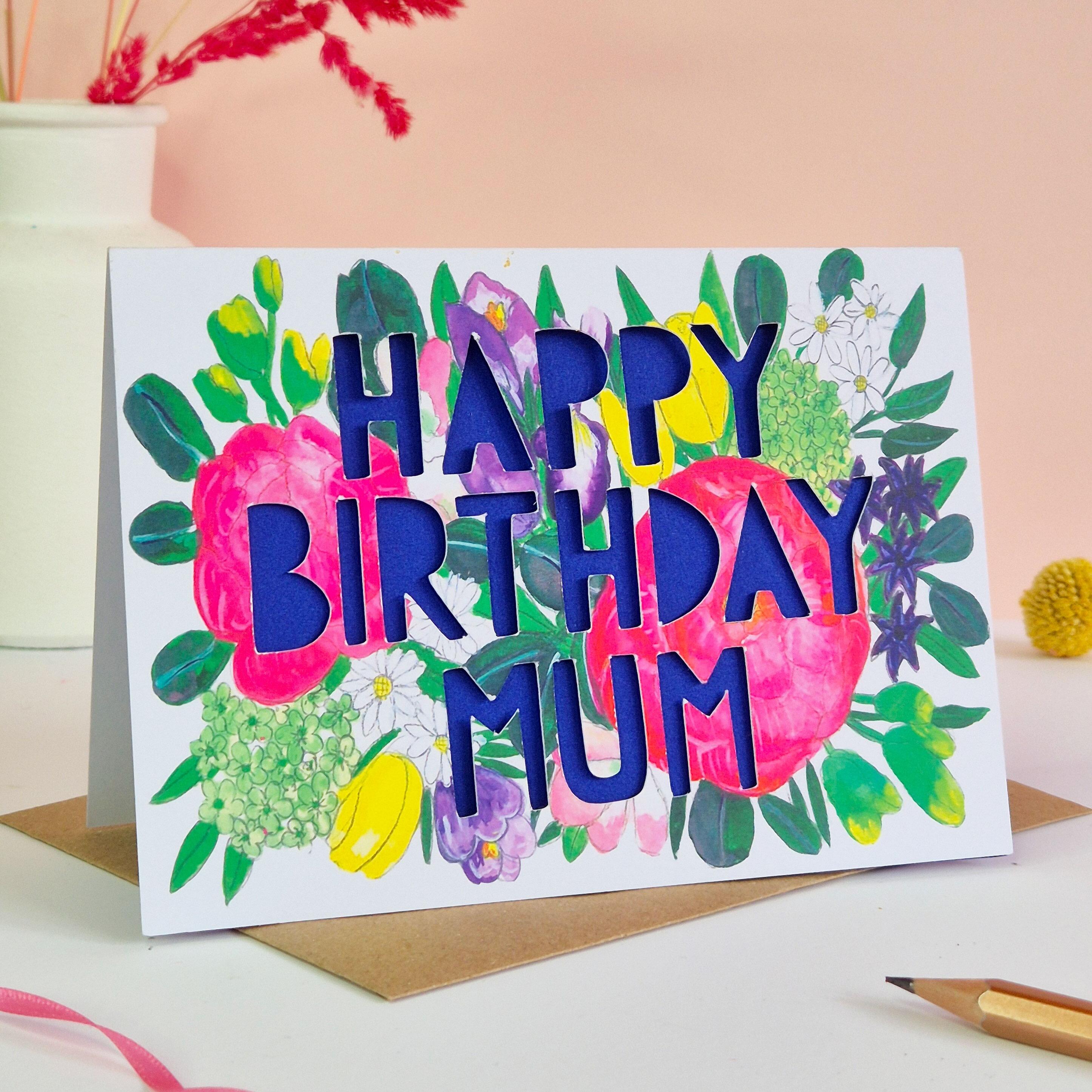 Happy Birthday Mum card